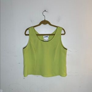 ML Studio Lime Green Sleeveless Top Size 18